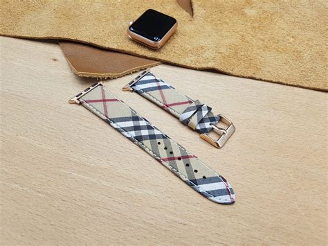 authentic Burberry Apple Watch band